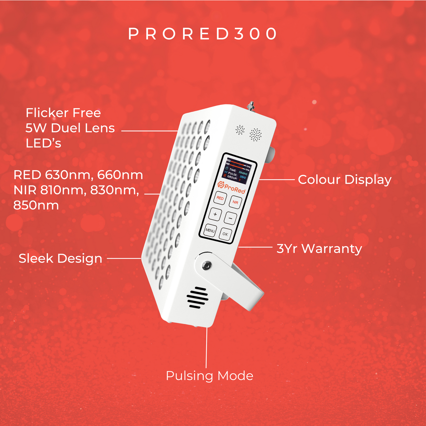 ProRed300 - Targeted Red Light Therapy Panel