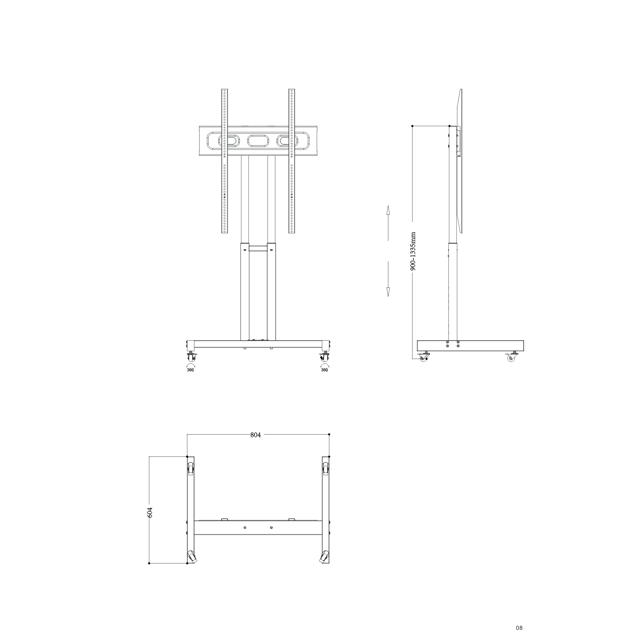 Vertical Stand Dimensions 